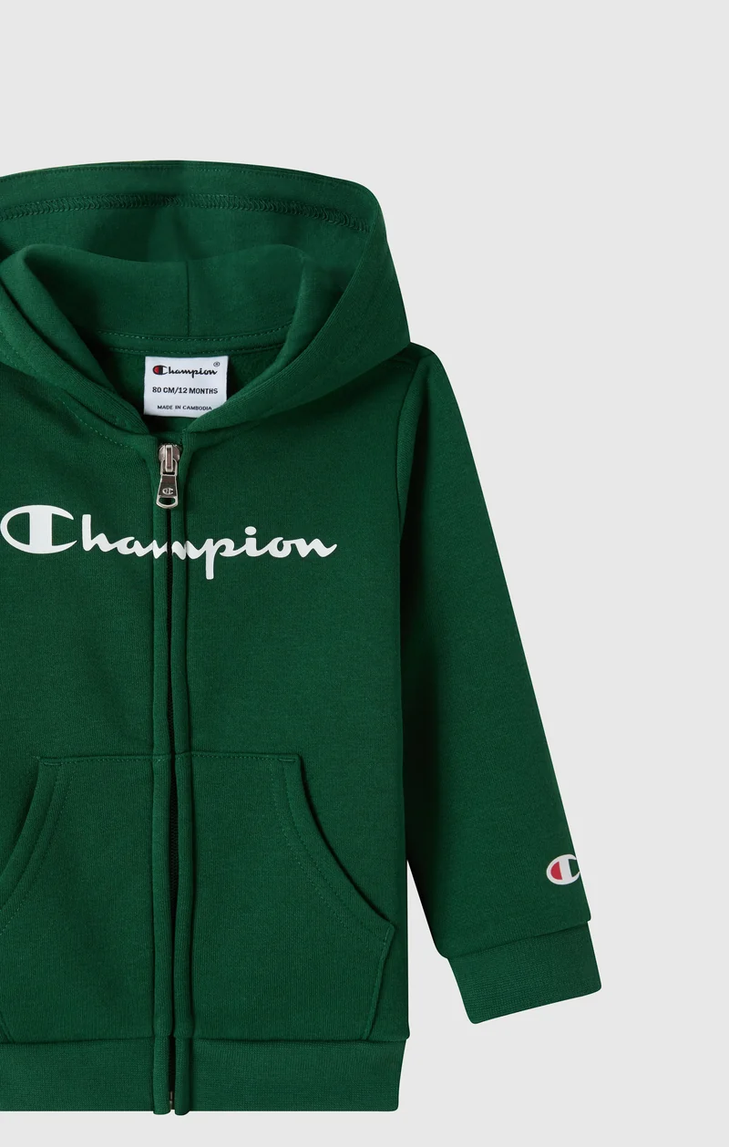 Baby Hooded Full Zip Fleece Sweatsuit Icons