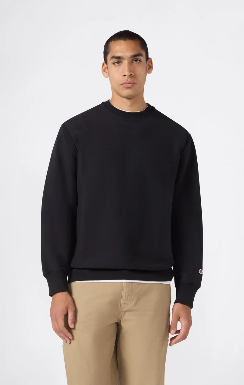 Men’s Reverse Weave Crewneck Sweatshirt with Brushed Interior