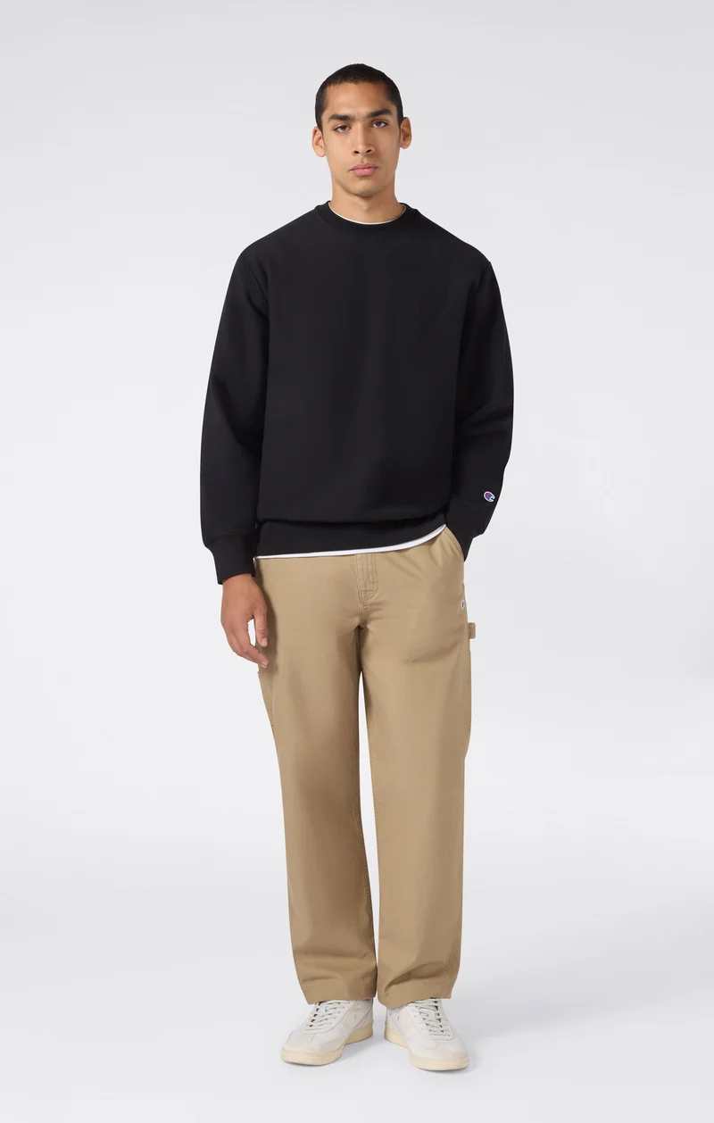 Men’s Reverse Weave Crewneck Sweatshirt with Brushed Interior
