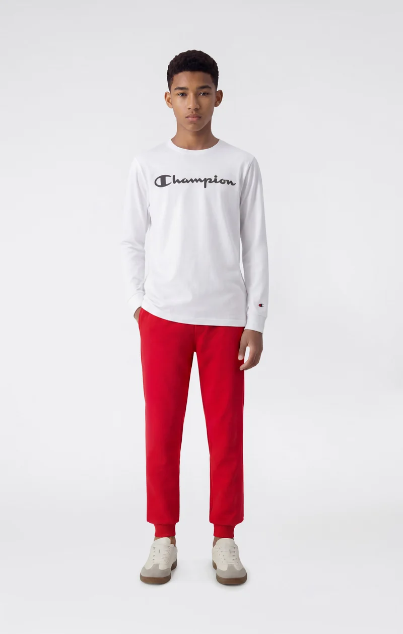 Boys’ Trousers with Ribbed Cuffs and Tape