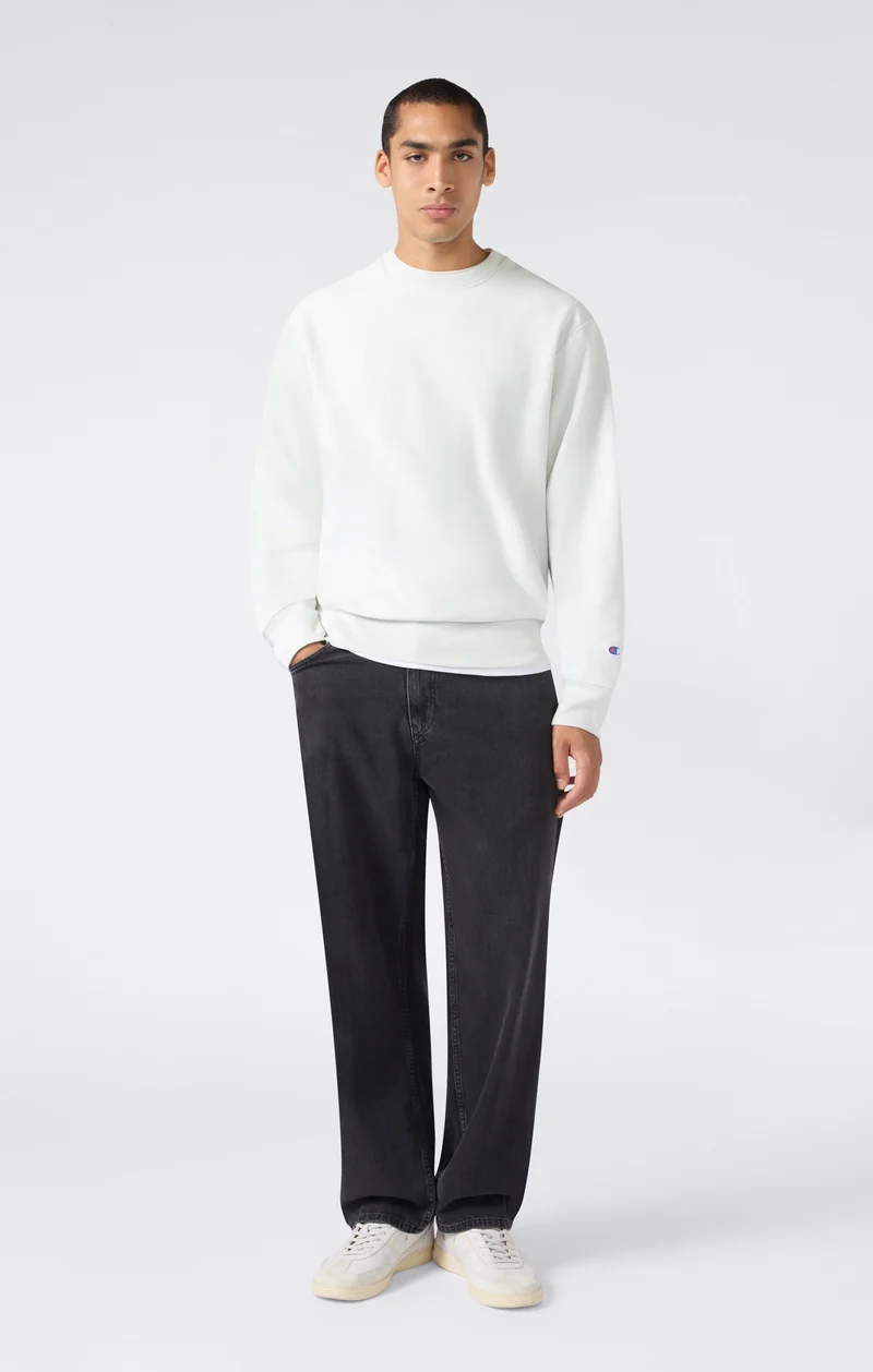 Men’s Reverse Weave Crewneck Sweatshirt with Brushed Interior