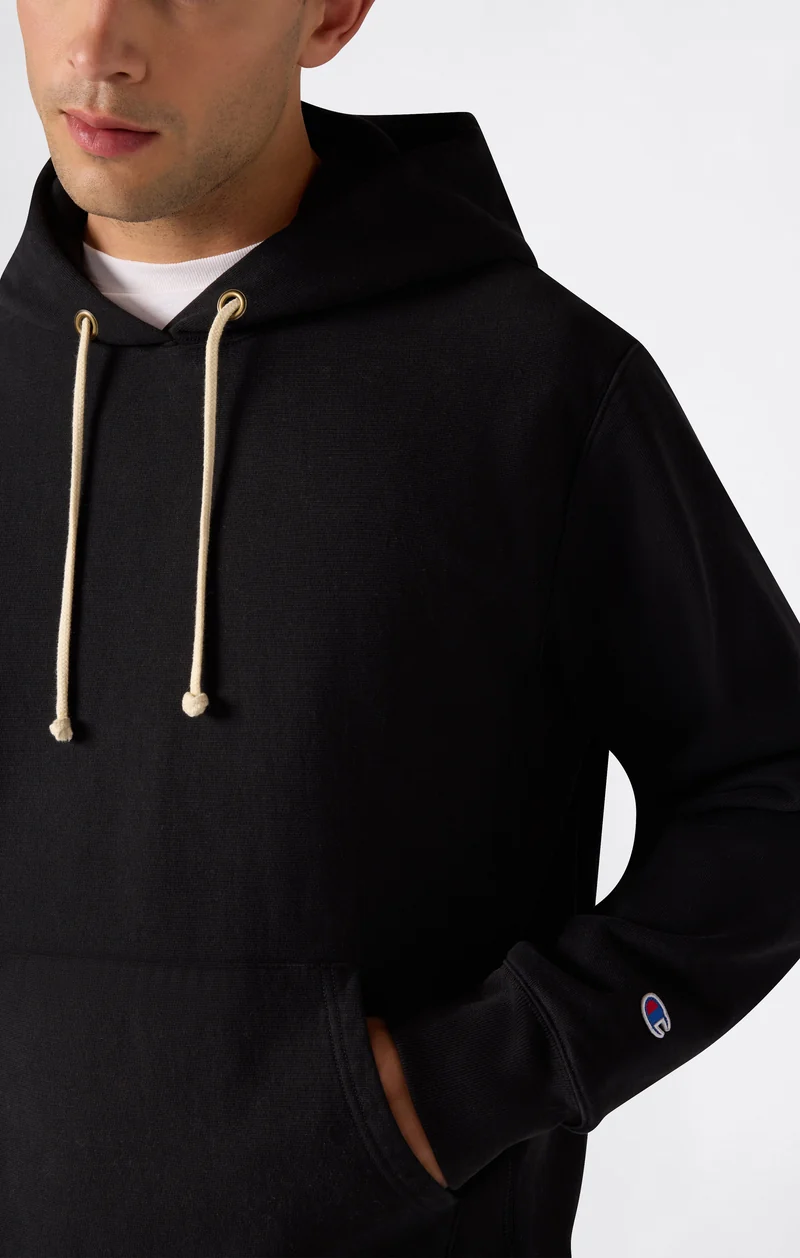 Men’s Reverse Weave Hooded Sweatshirt with Brushed Interior