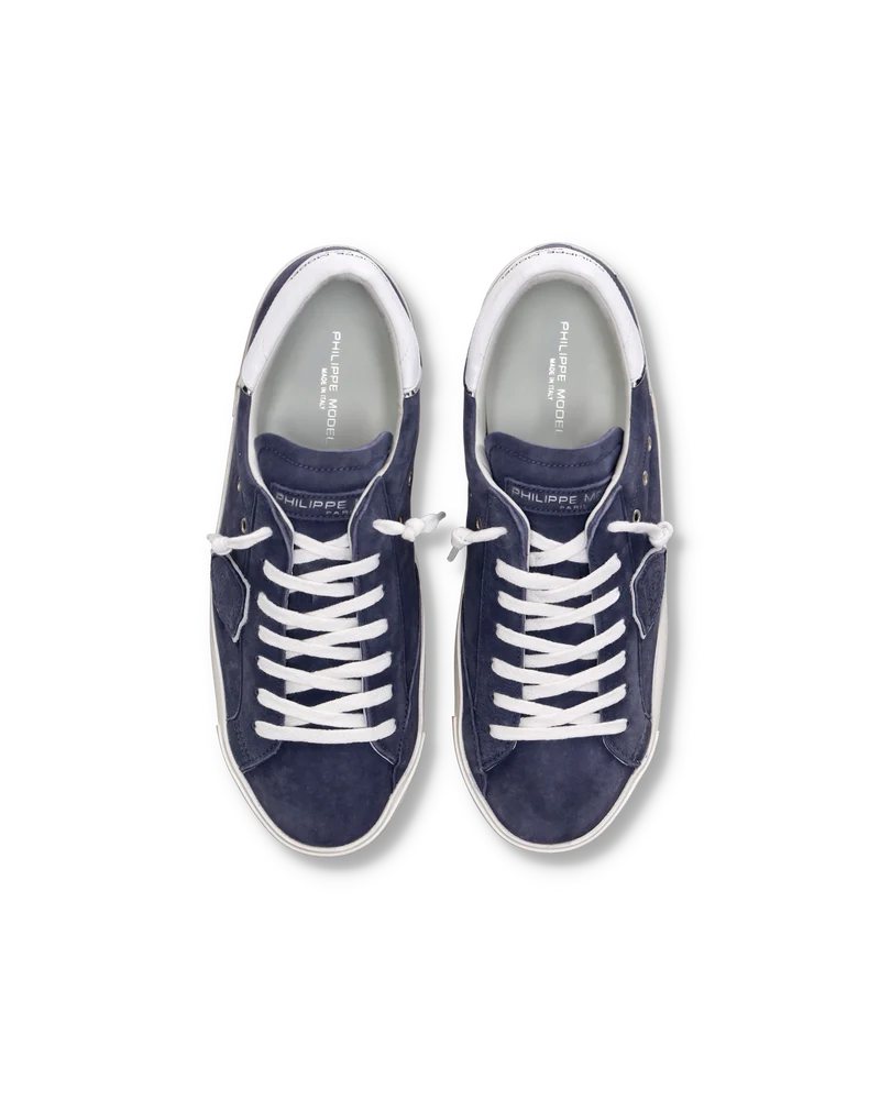 Men's low top Prsx tennis Sneakers, Blue