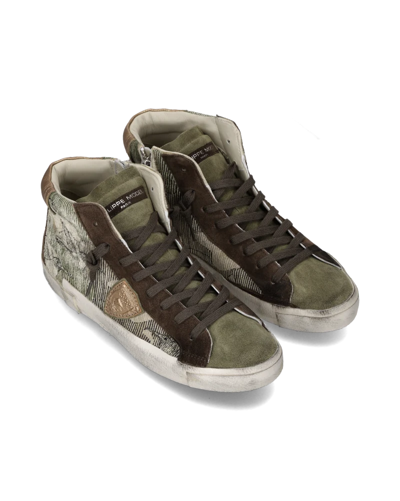 Sneakers Prsx Tennis Women, Olive Green Brown