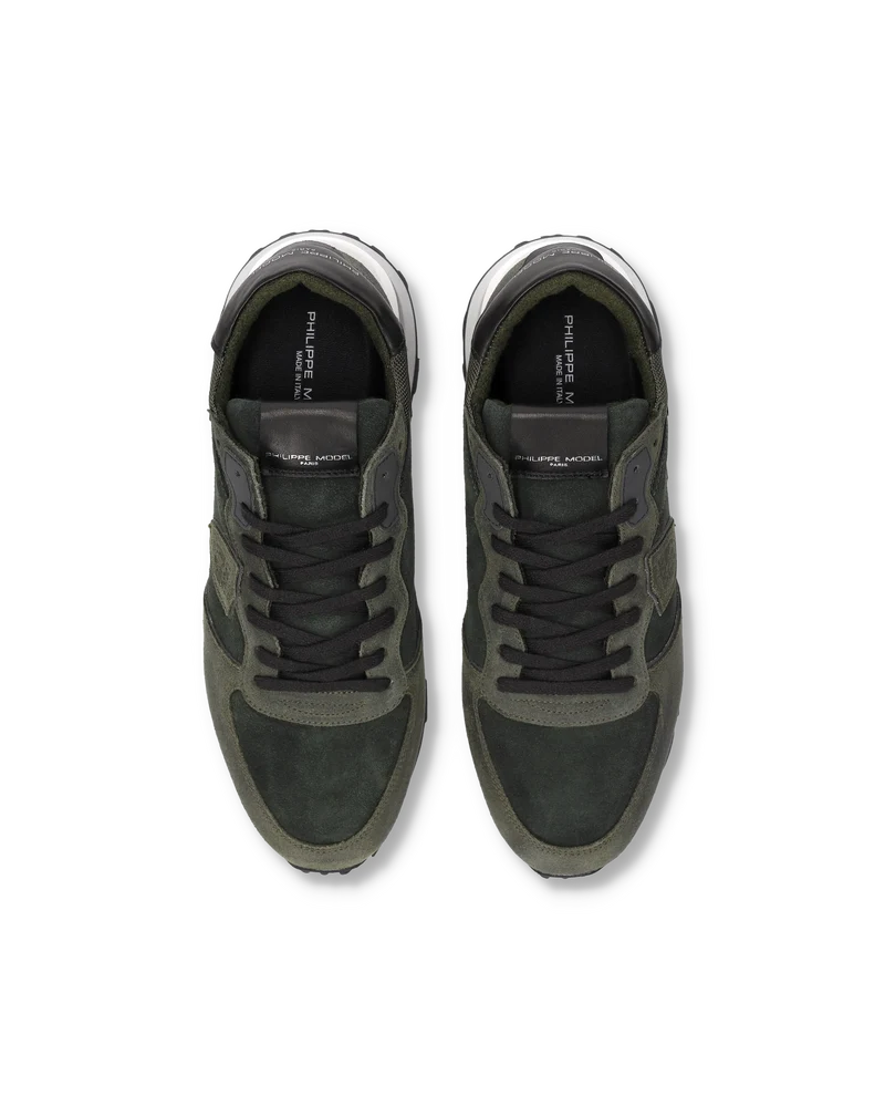 Sneakers Tropez Haute Running Men, Military Green White