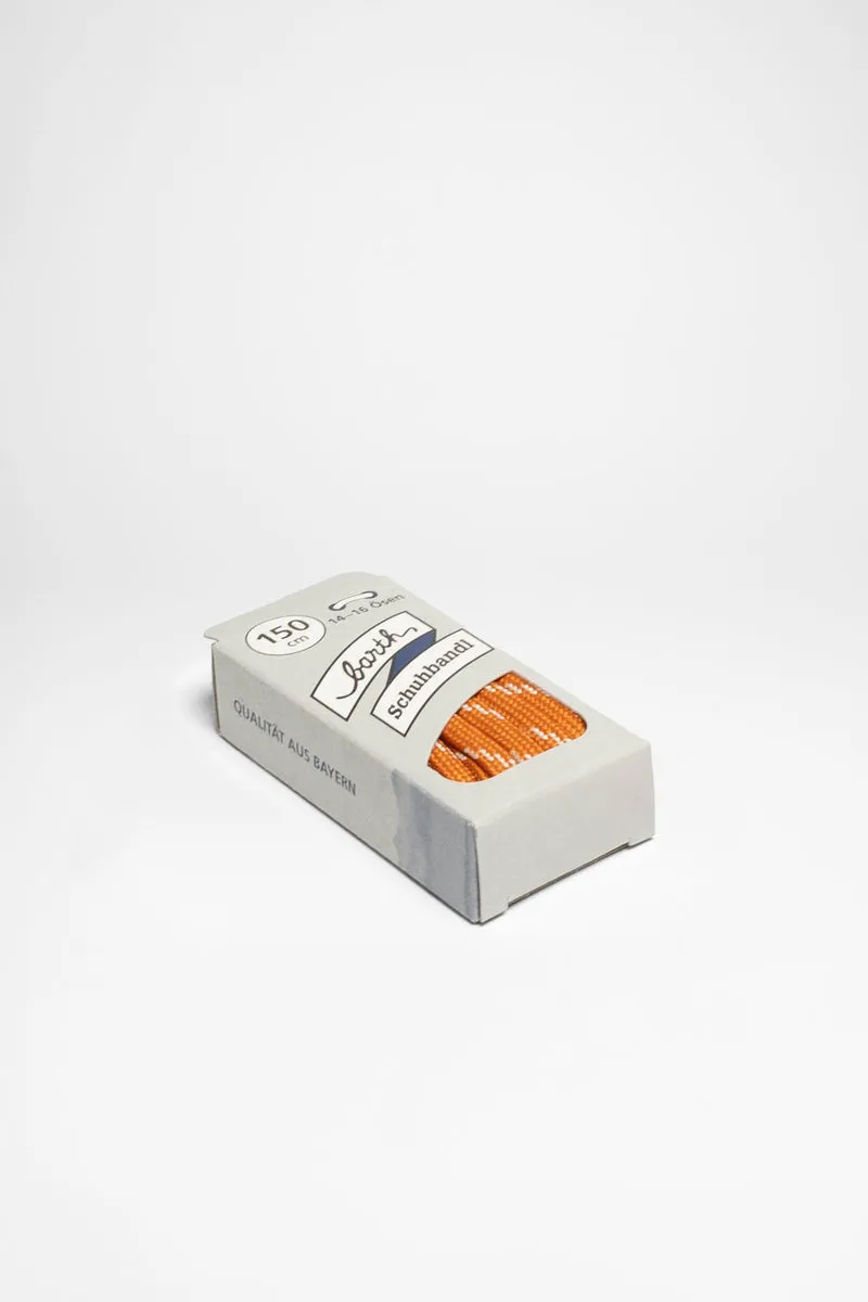 Schuhband Bergsport halbrund (Orange/Stein)