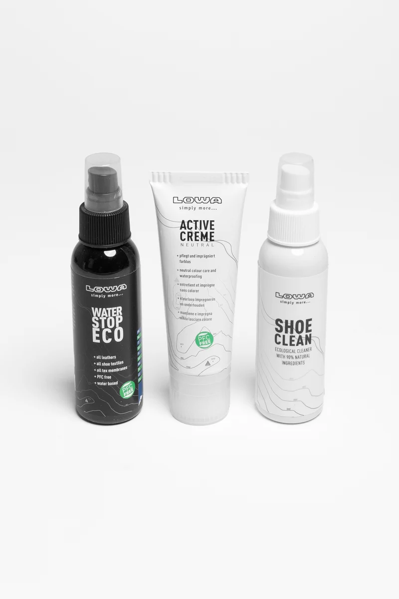 Care Set Eco Farbneutral mit Water Stop Eco + Active Creme + Shoe Clean