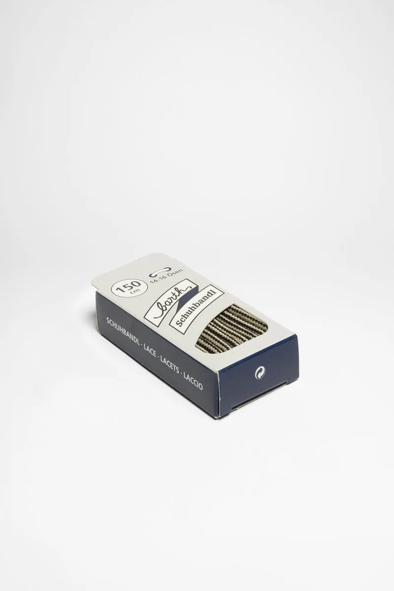 Schuhband extra dick (Beige/Schwarz)