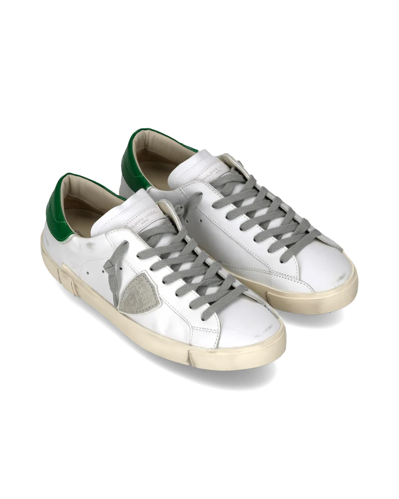 Sneakers Prsx Men, White Bottle Green