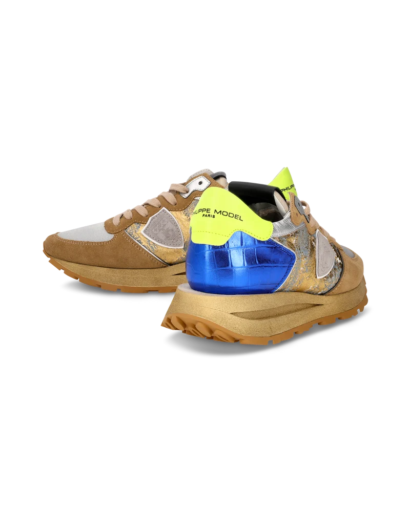 Sneakers Tropez Haute Running Women, Beige Blue