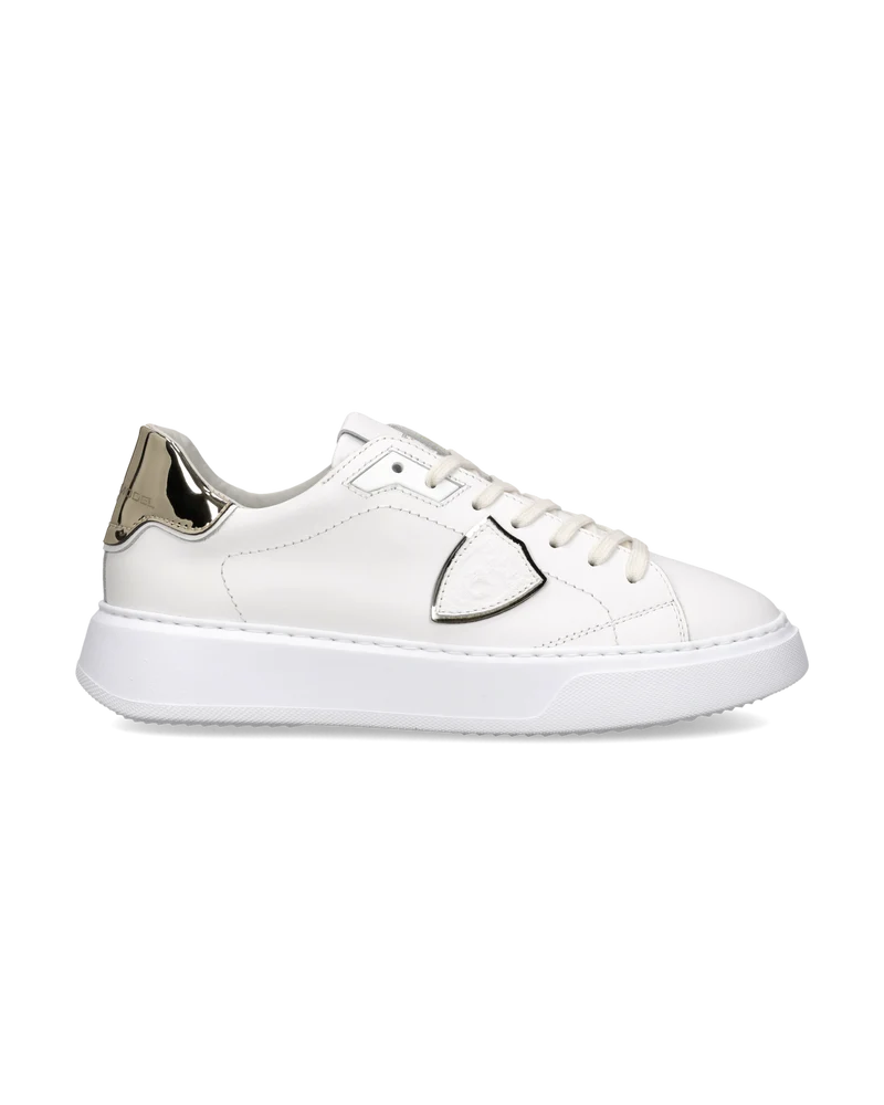 Sneakers Temple Women, White Gold