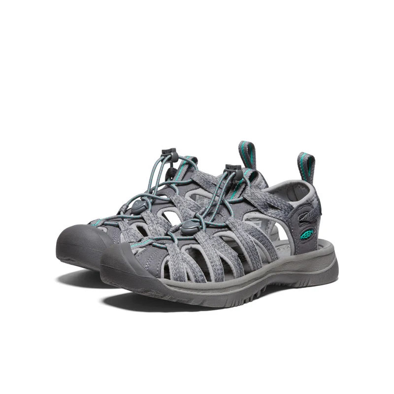 Whisper Sandalen für Damen | Medium Grey/Peacock Green