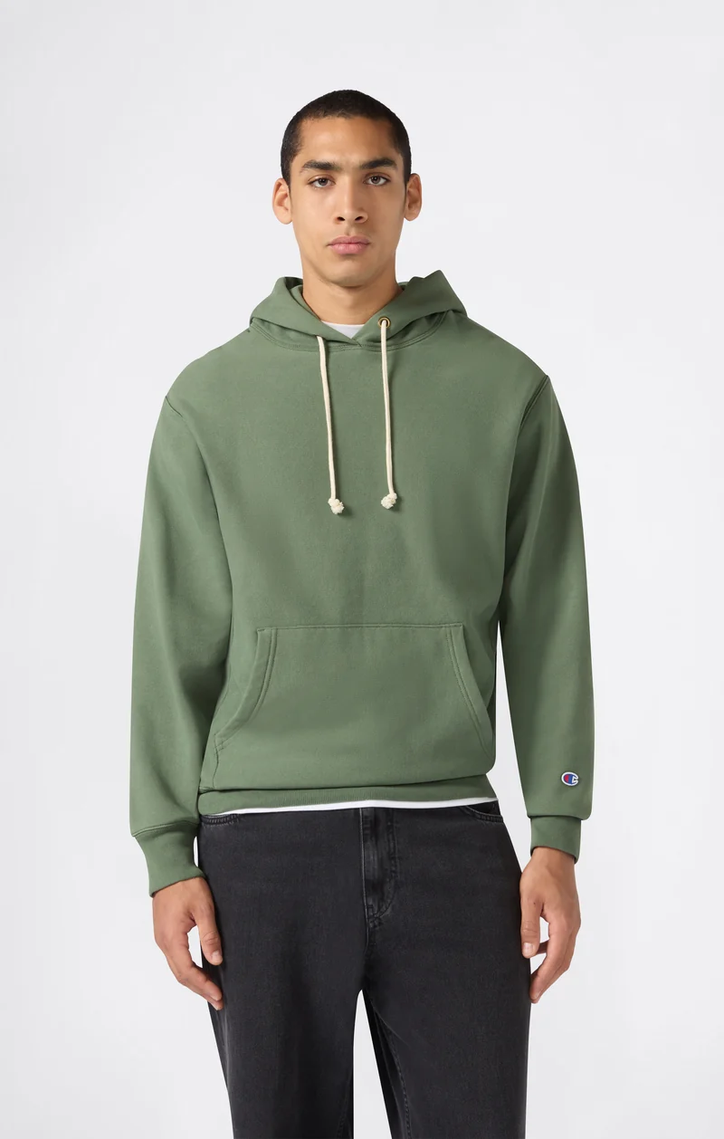 Men’s Reverse Weave Hooded Sweatshirt with Brushed Interior