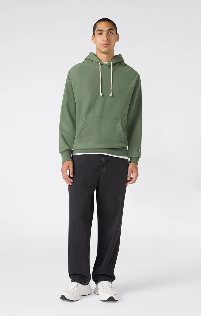 Men’s Reverse Weave Hooded Sweatshirt with Brushed Interior