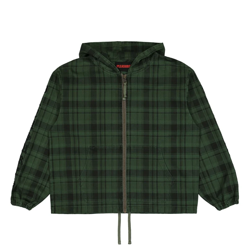 Dedicate Plaid Zip Poncho