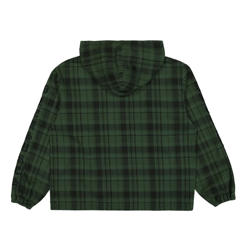 Dedicate Plaid Zip Poncho