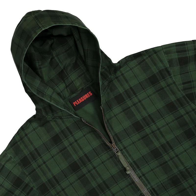 Dedicate Plaid Zip Poncho