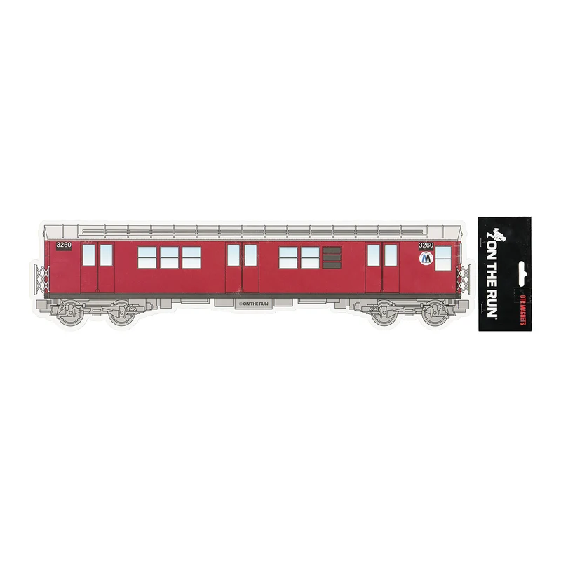 magnet new york subway xl red