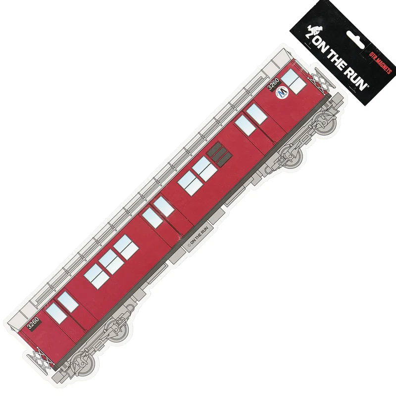 magnet new york subway xl red