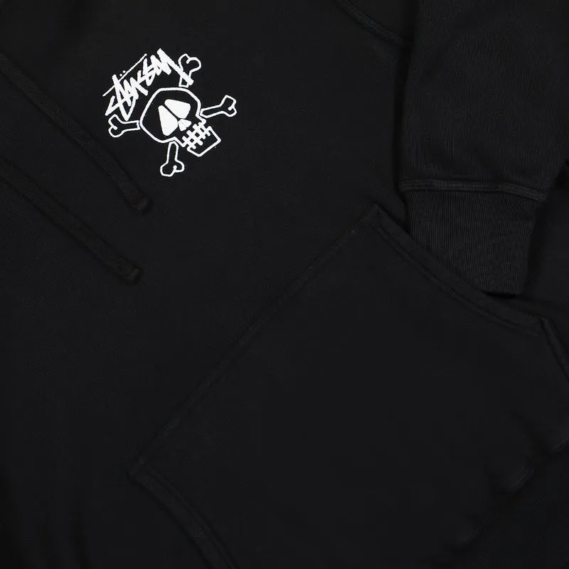 Skull & Bones Pig. Dyed Hoodie