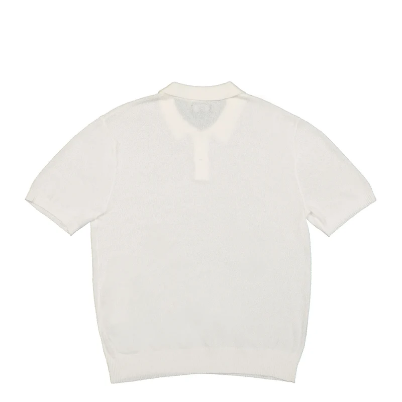 Textured SS Polo Sweater