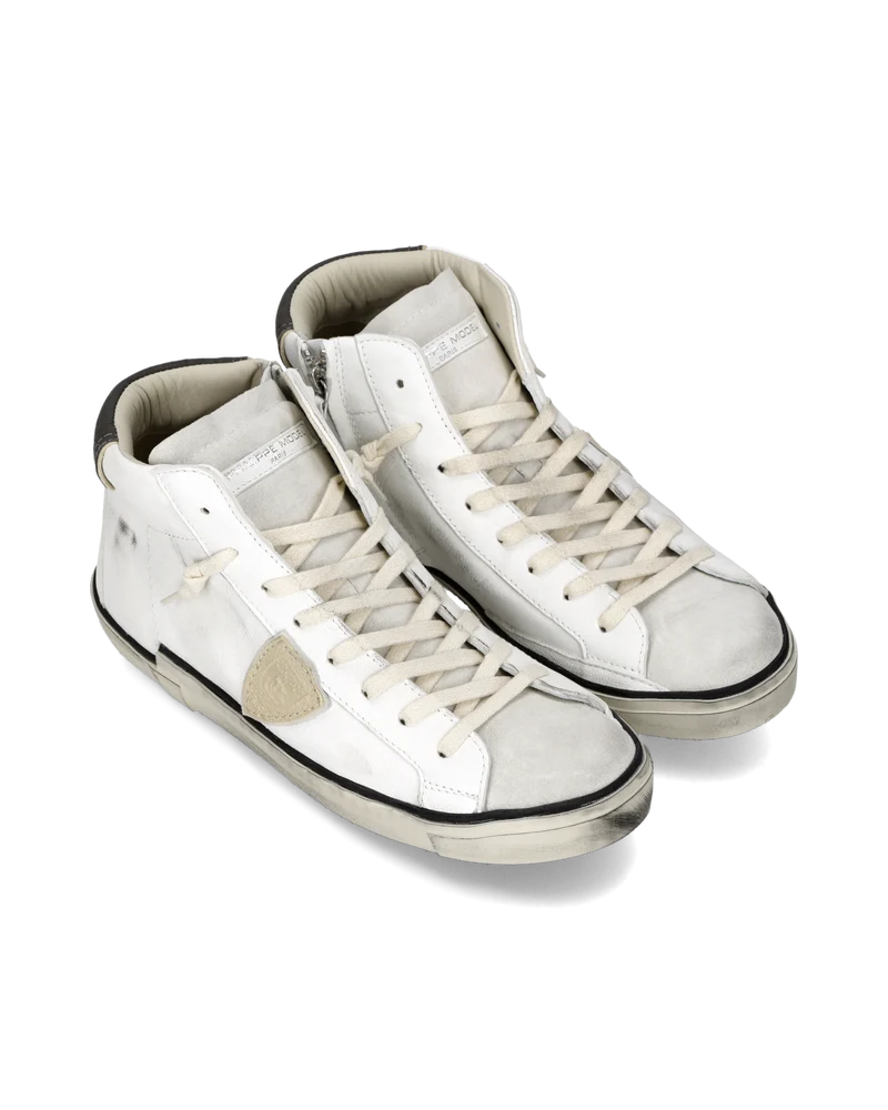 Sneakers Prsx Tennis Men, White Beige