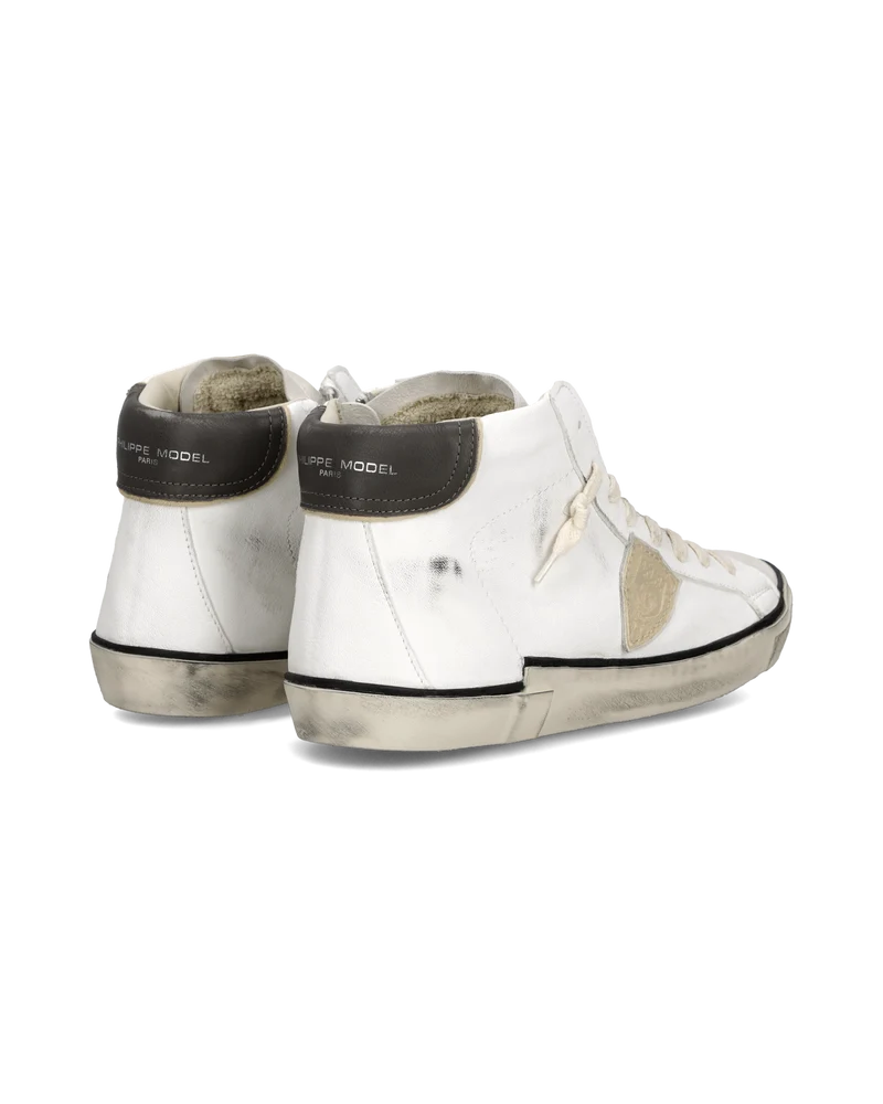 Sneakers Prsx Tennis Men, White Beige