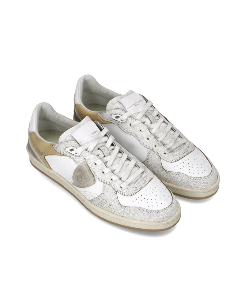 Sneakers Pgal Men, White Beige