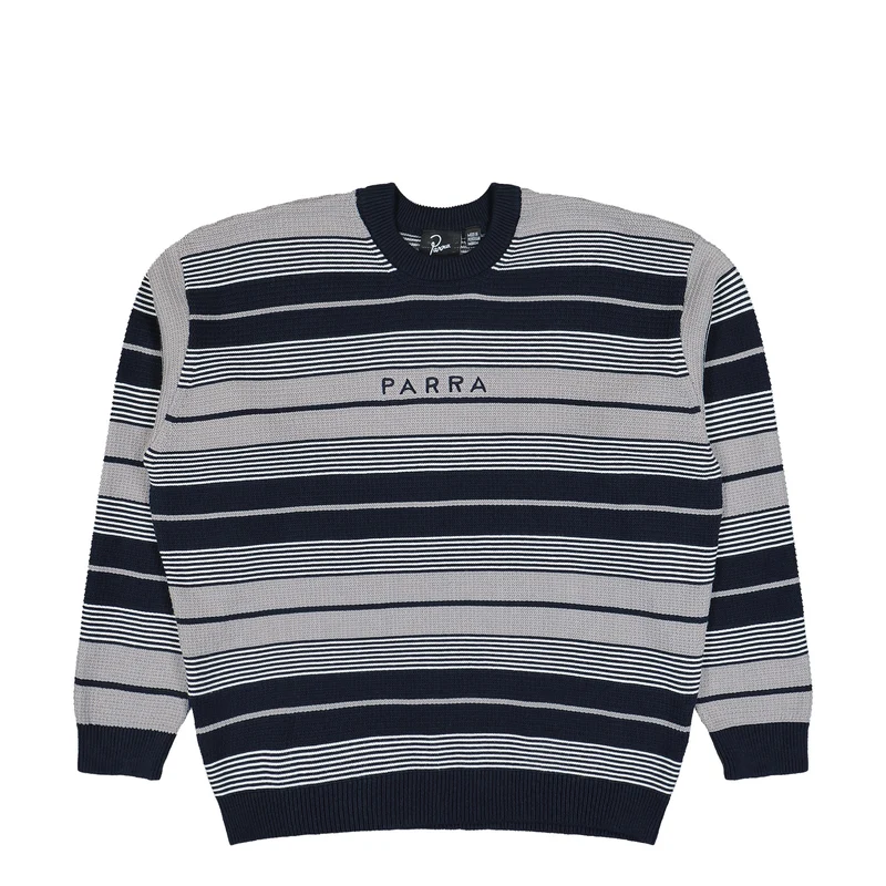 Neatly Striped Knitted Pullover