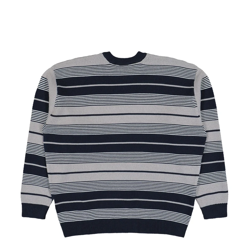 Neatly Striped Knitted Pullover