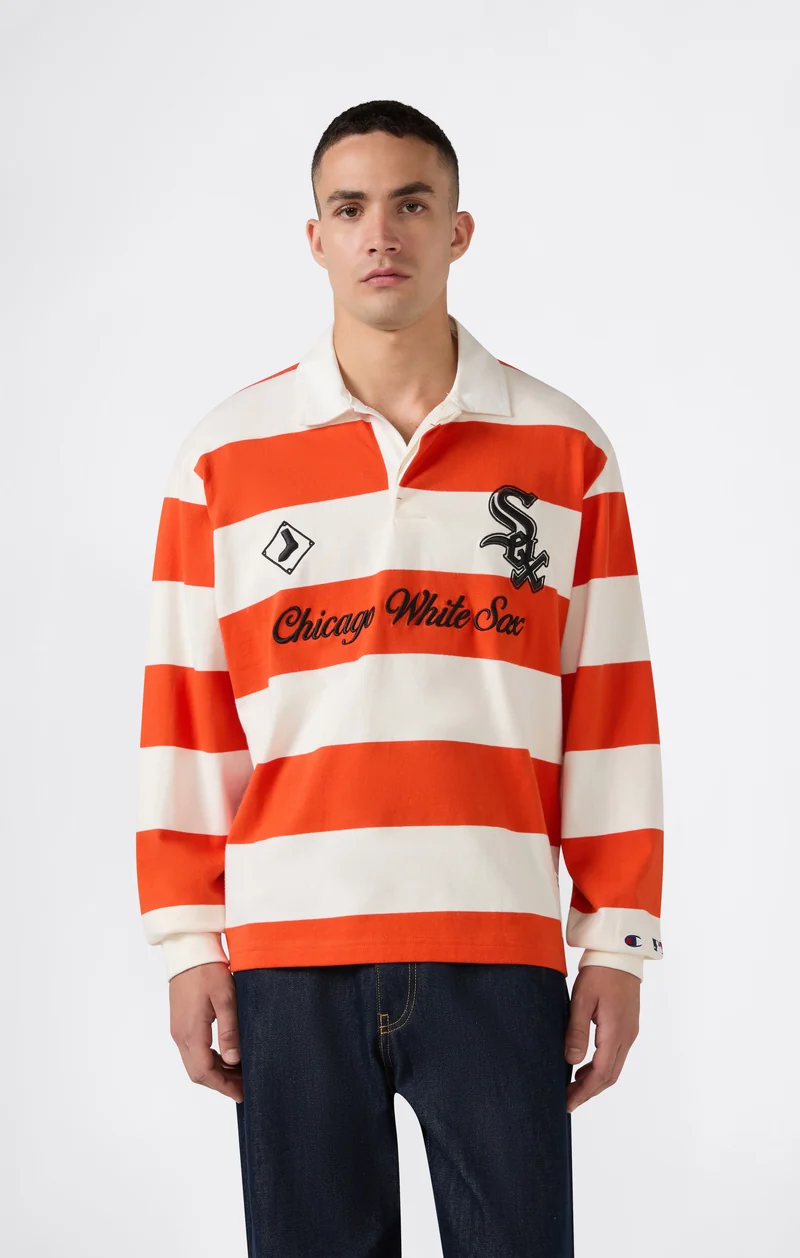 Men’s Champion x MLB Long Sleeve Polo Shirt