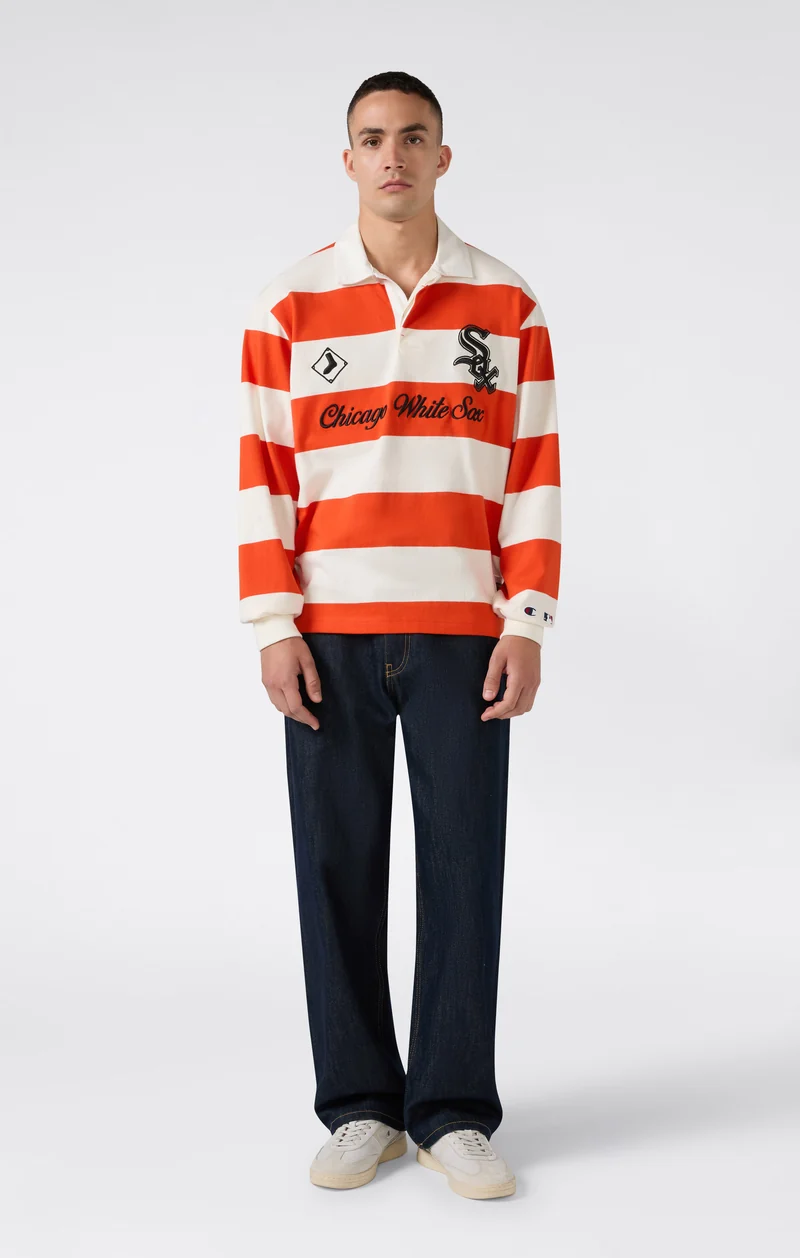 Men’s Champion x MLB Long Sleeve Polo Shirt
