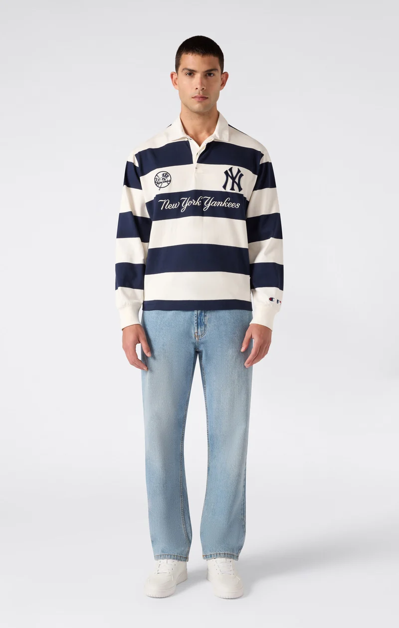 Men’s Champion x MLB Long Sleeve Polo Shirt
