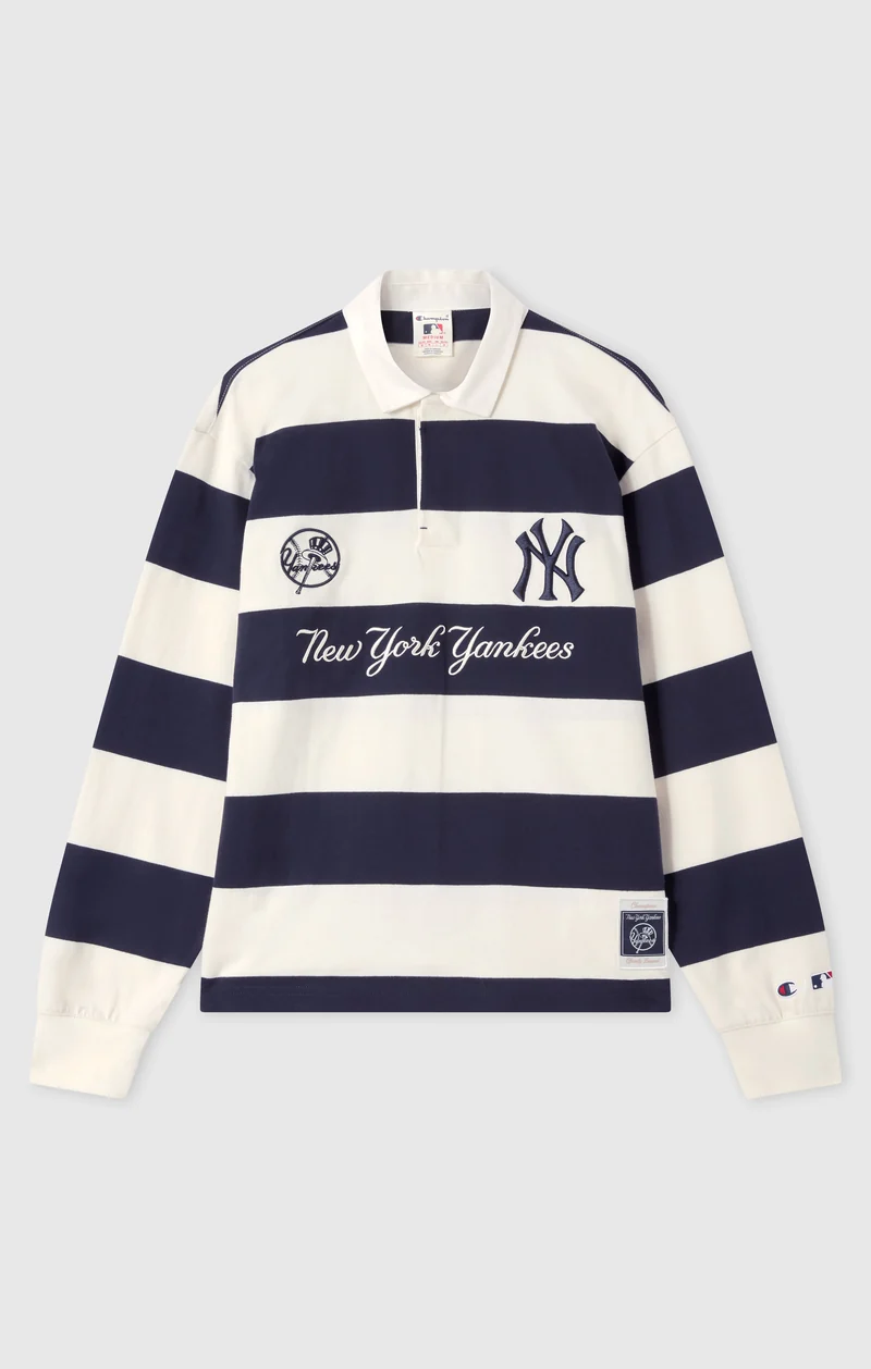 Men’s Champion x MLB Long Sleeve Polo Shirt