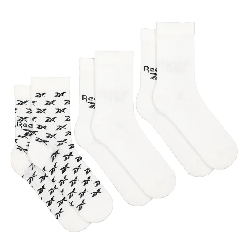 Classic Fold-Over Crew Socks 3PP