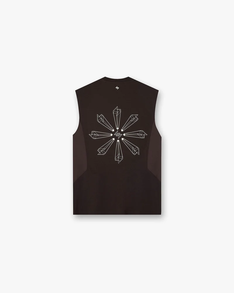 247 Uprising Oversized Tank - Chocolate