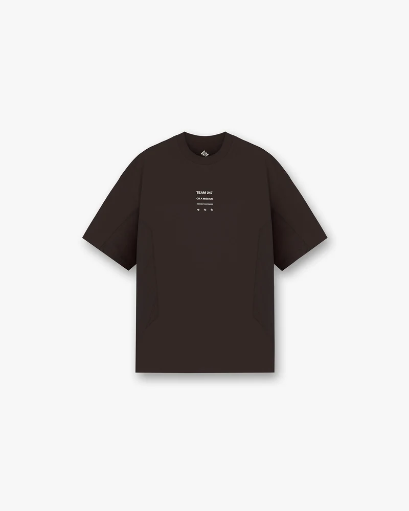247 Uprising Oversized T-Shirt - Chocolate