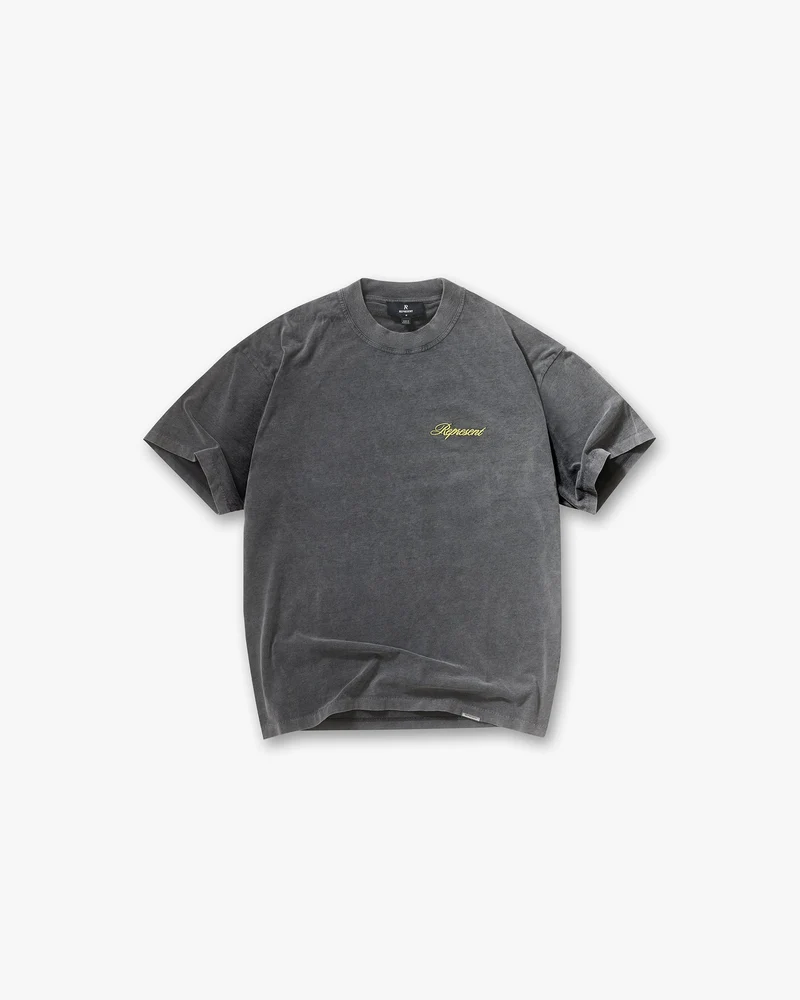 Script Logo T-Shirt - Vintage Grey