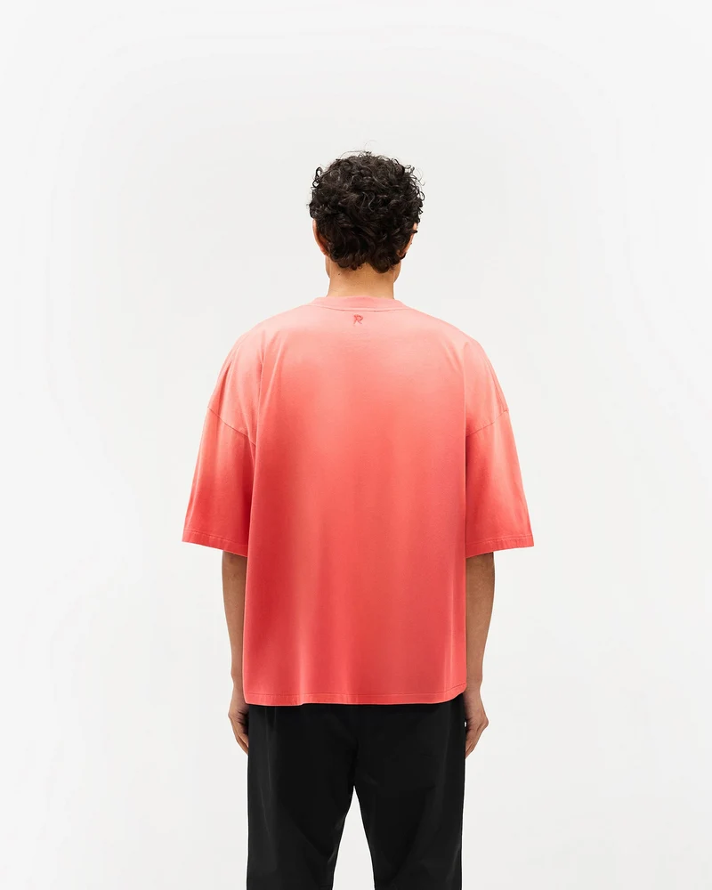 Initial Boxy T-Shirt - Vintage Red