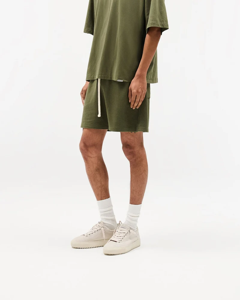 Initial Mesh Shorts - Army Green