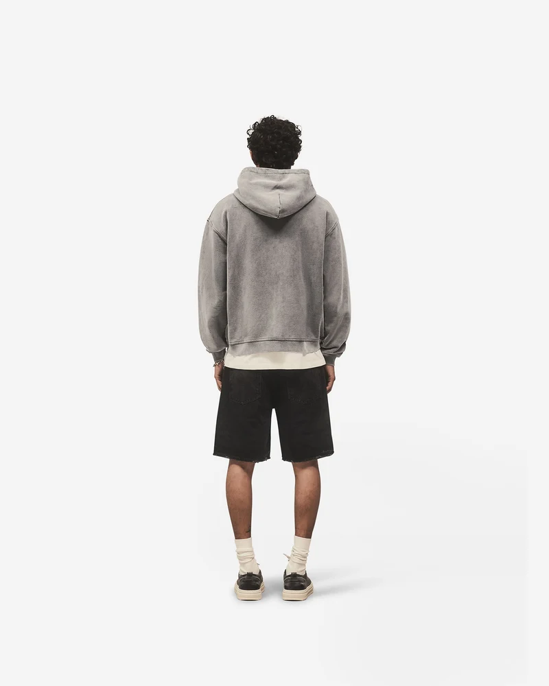 Script Logo Zip Hoodie - Vintage Grey