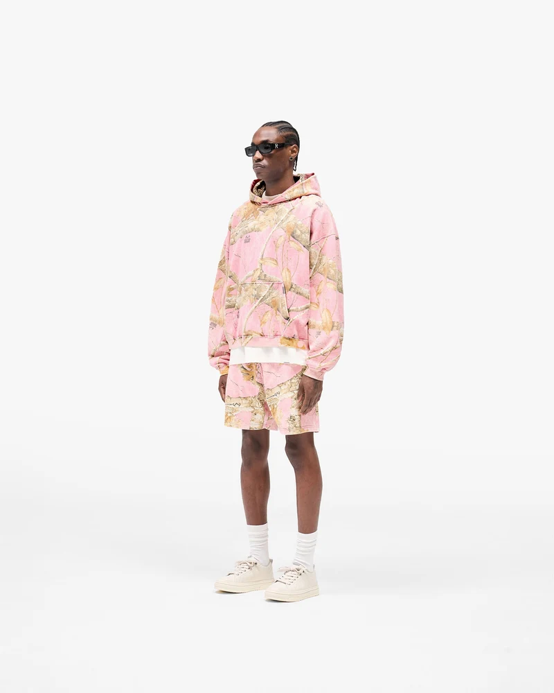 Realtree® Boxy Hoodie - Washed Pink Camo