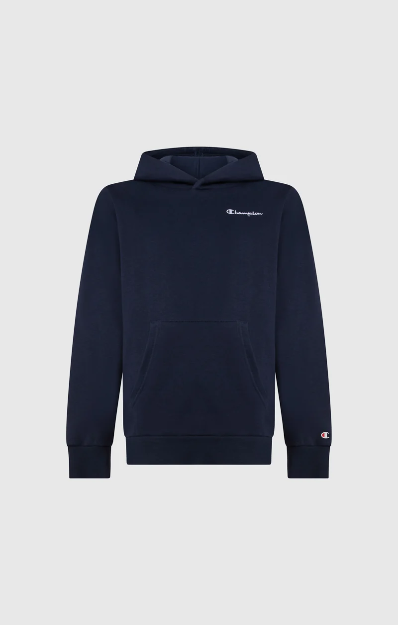 Boys’ Fleece Hoodie with Small Embroidered Logo Icons