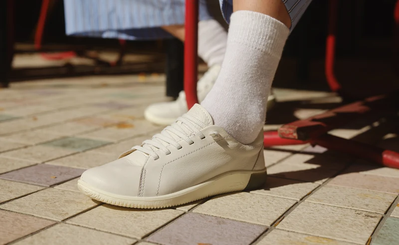 KNX Ledersneaker für Damen | Star White/Star White
