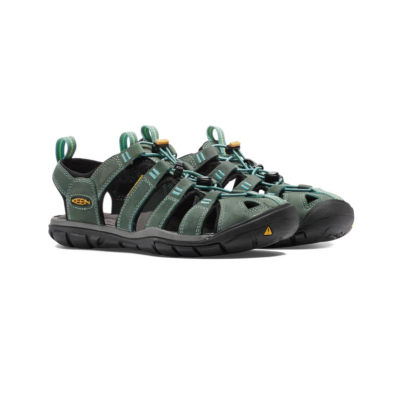 Clearwater Leather CNX Sandale für Damen | Mineral Blue/Yellow