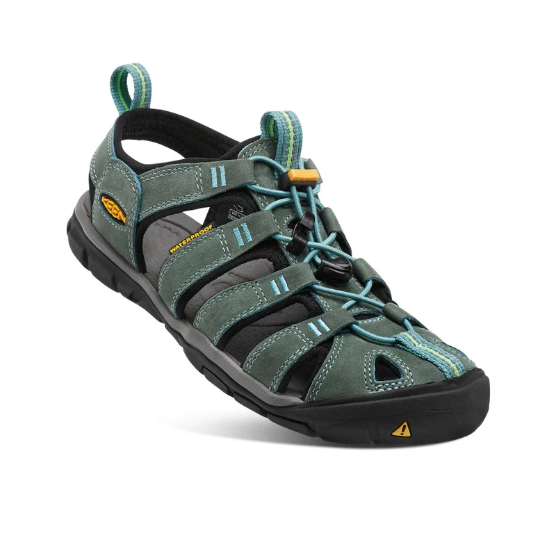 Clearwater Leather CNX Sandale für Damen | Mineral Blue/Yellow