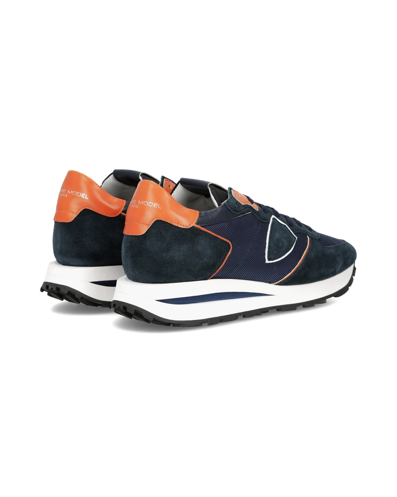 Sneakers Tropez Haute Running Men, Blue Orange