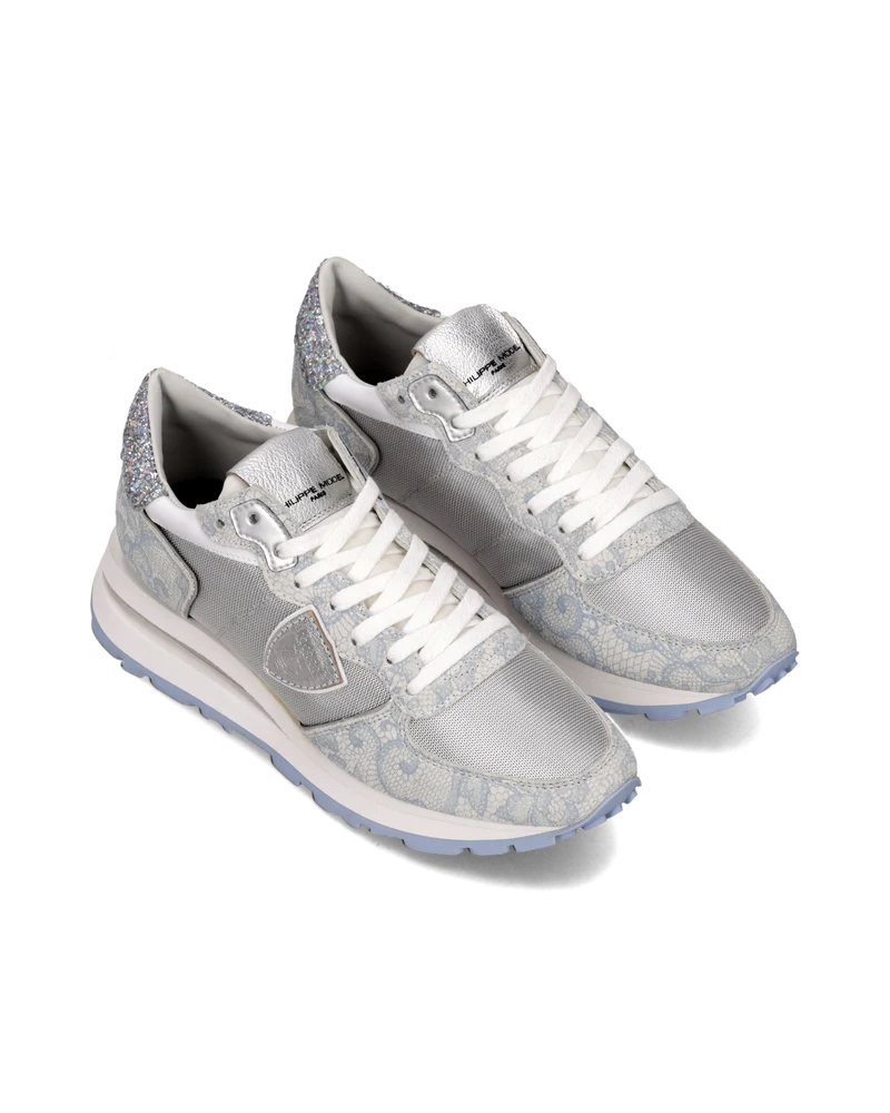Sneakers Tropez Haute Running Women, Silver Light Blue