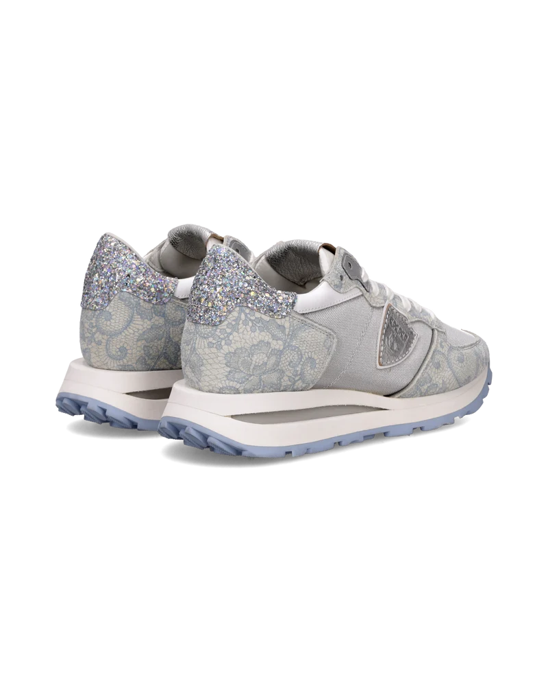 Sneakers Tropez Haute Running Women, Silver Light Blue
