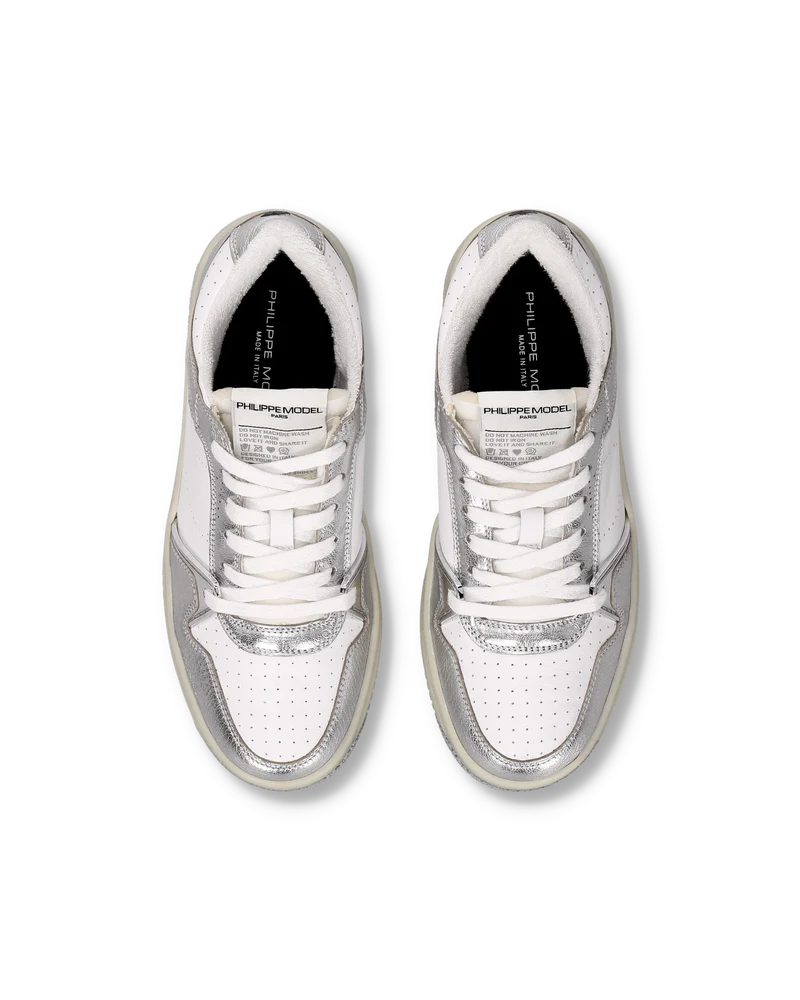 Sneakers La Grande Tennis Women, White Silver